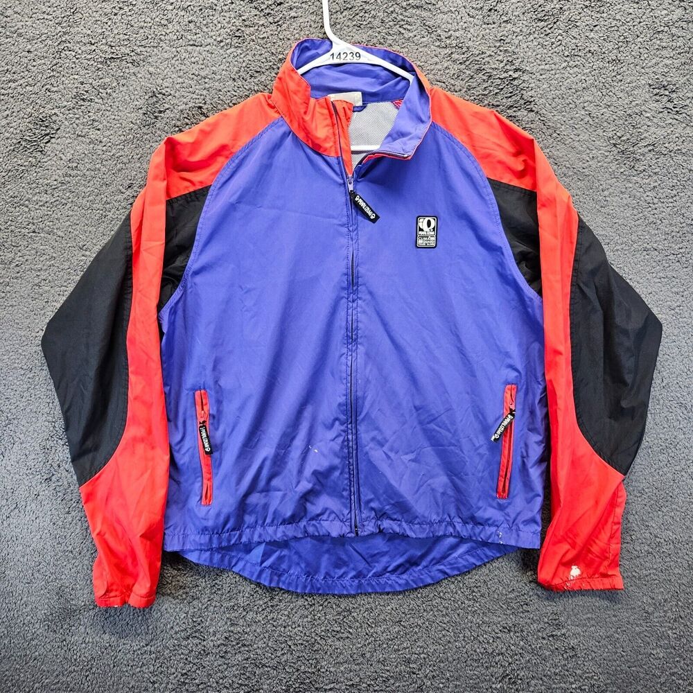 Pearl Izumi Jacket Mens Size Medium Blue Full Zip Breathable Cycling Windbreaker